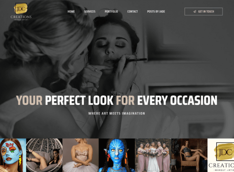 Recent Web Design Project: JDC Creations - Makeup Artist Milton Keynes