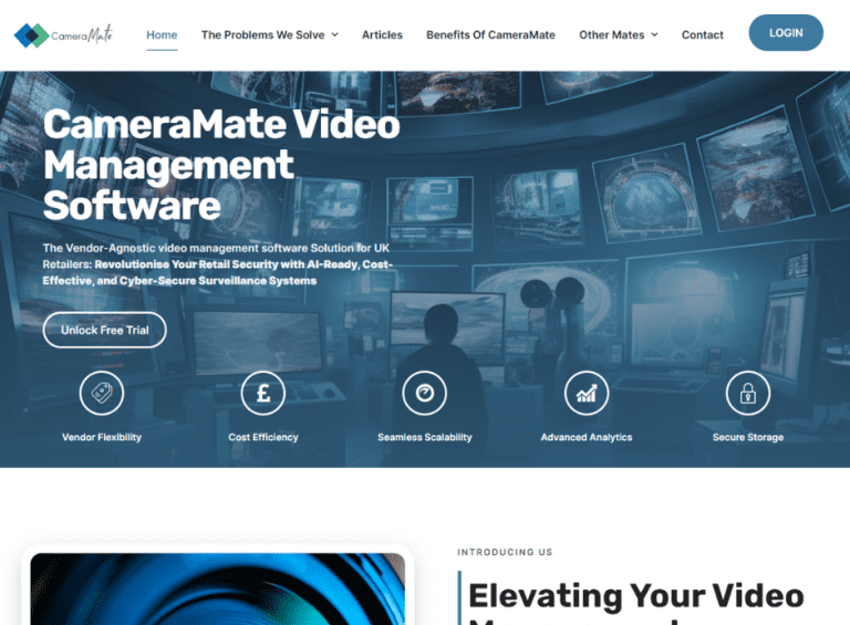 Recent Web Design Project: Cameramate