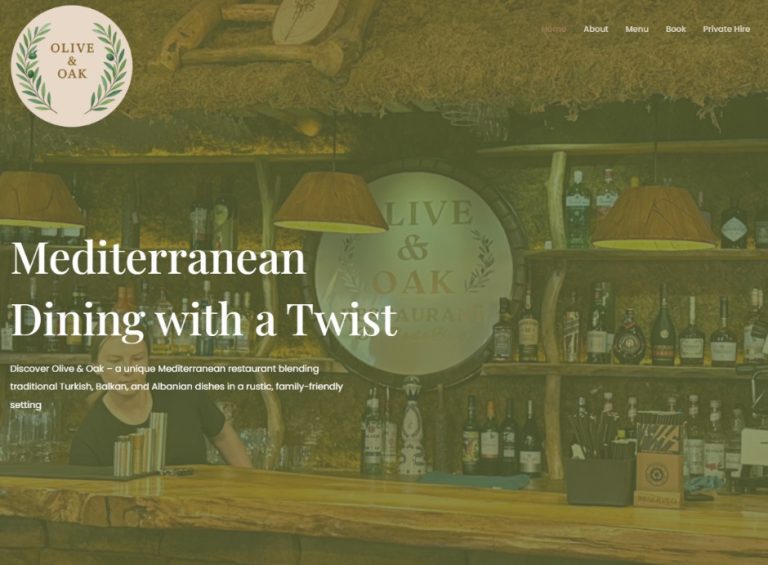 Olive and oak Website Northampton