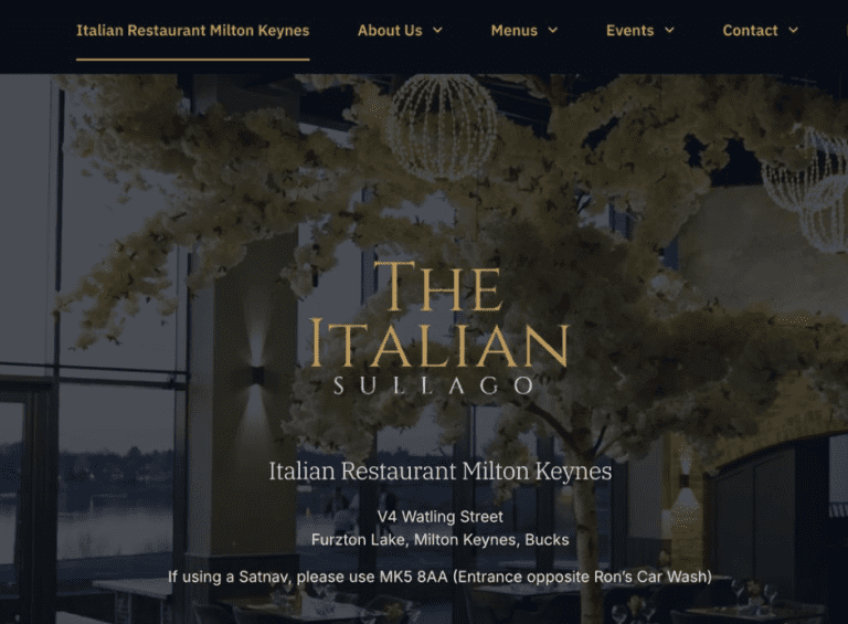 Who made the italian Sul Lago Website