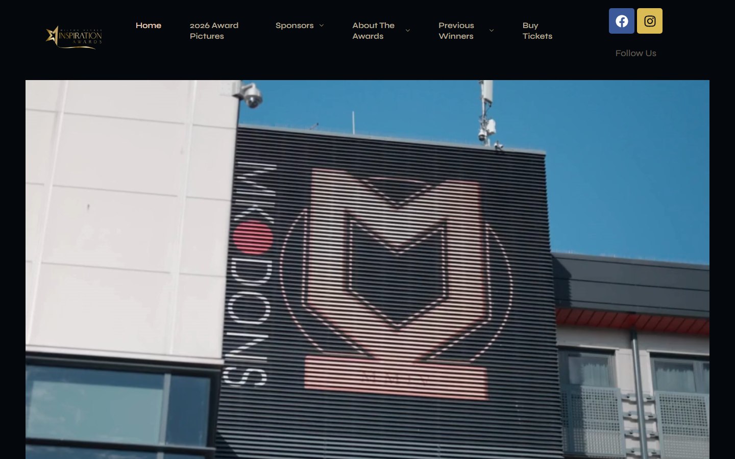 MK Inspiration Awards website homepage
