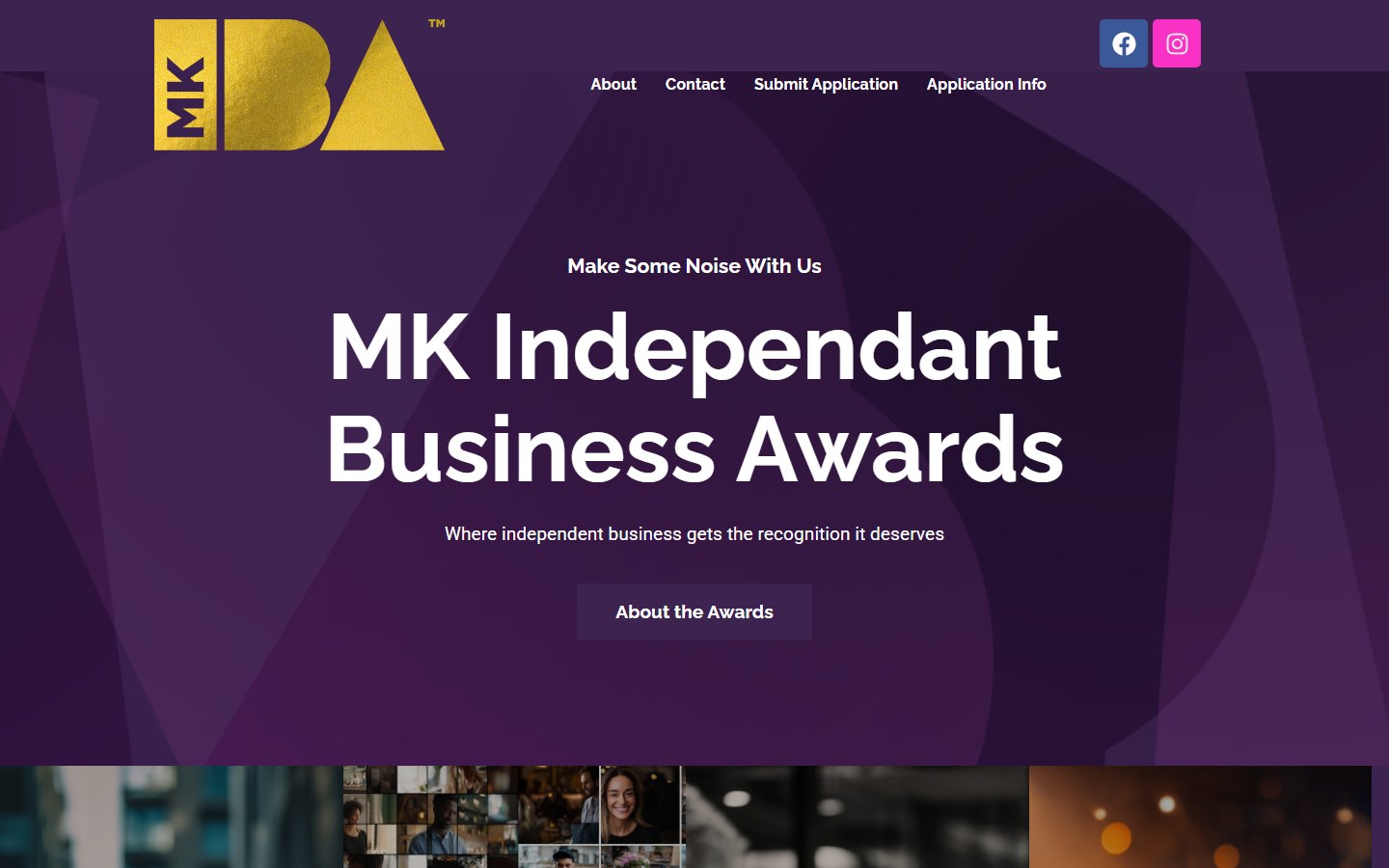 MK Independent Business Awards website homepage