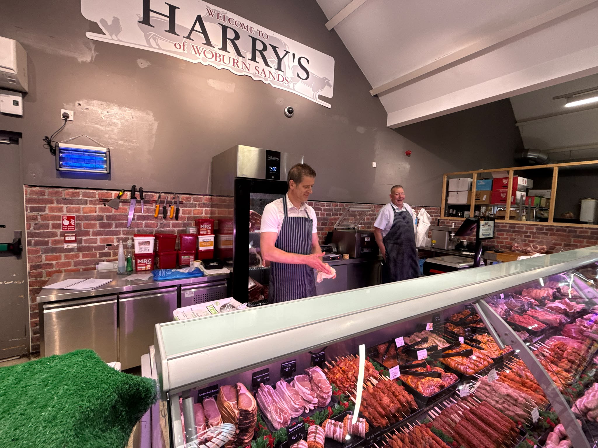 Harry's Butchers team and shop interior